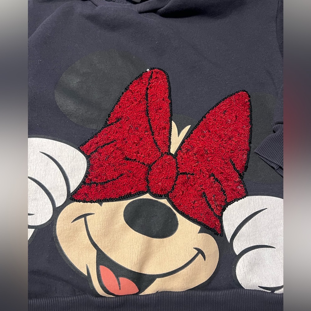 Zara Disney Girls Minnie Mouse Sweatshirt Size 10 - Picture 4 of 6